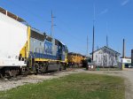 CSX 6301 & UP 6580 outside the yard office